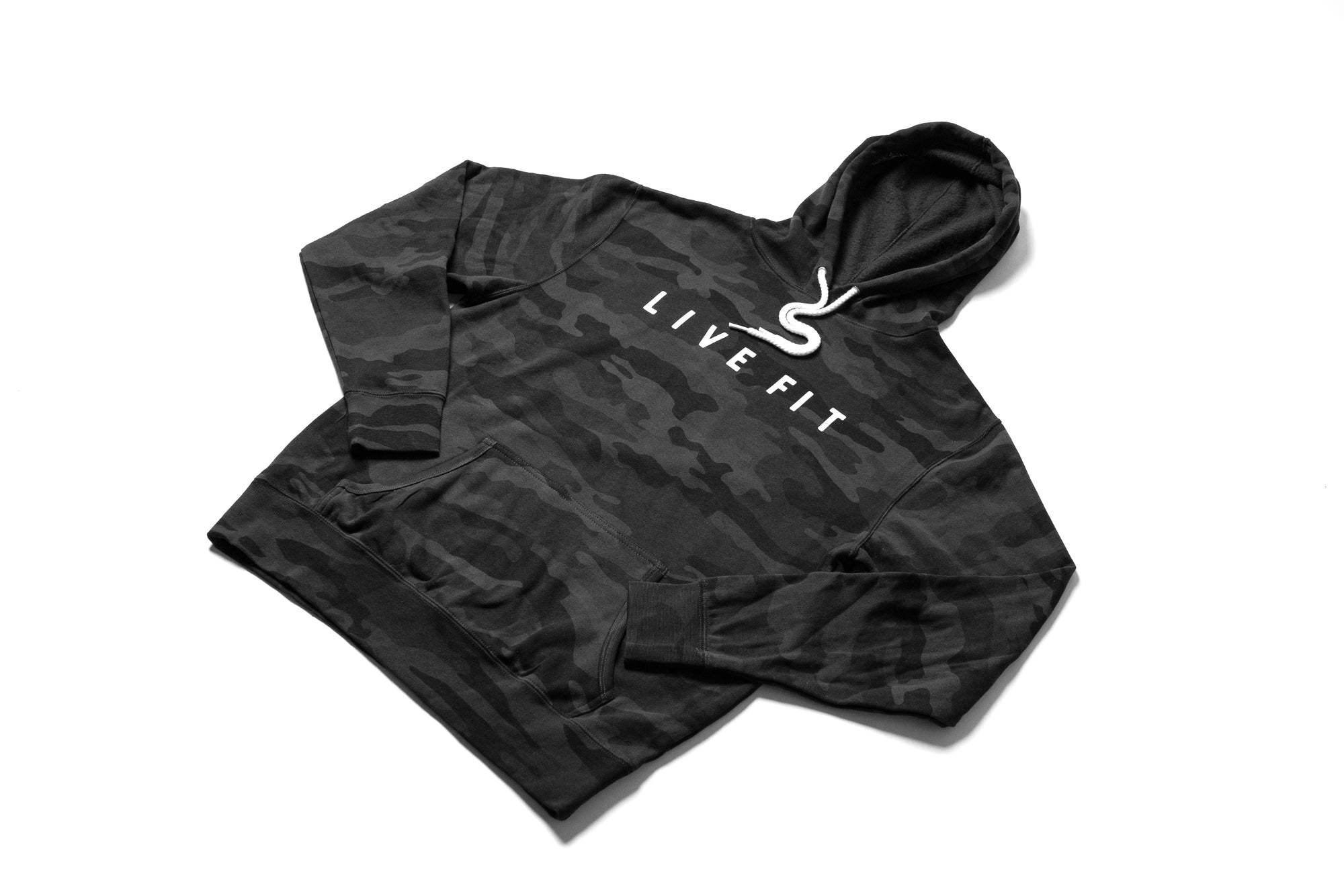 Impact Hoodie - Black Camo