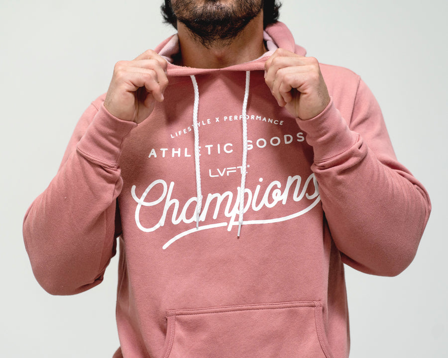 Champion Script Hoodie - Dusty Rose