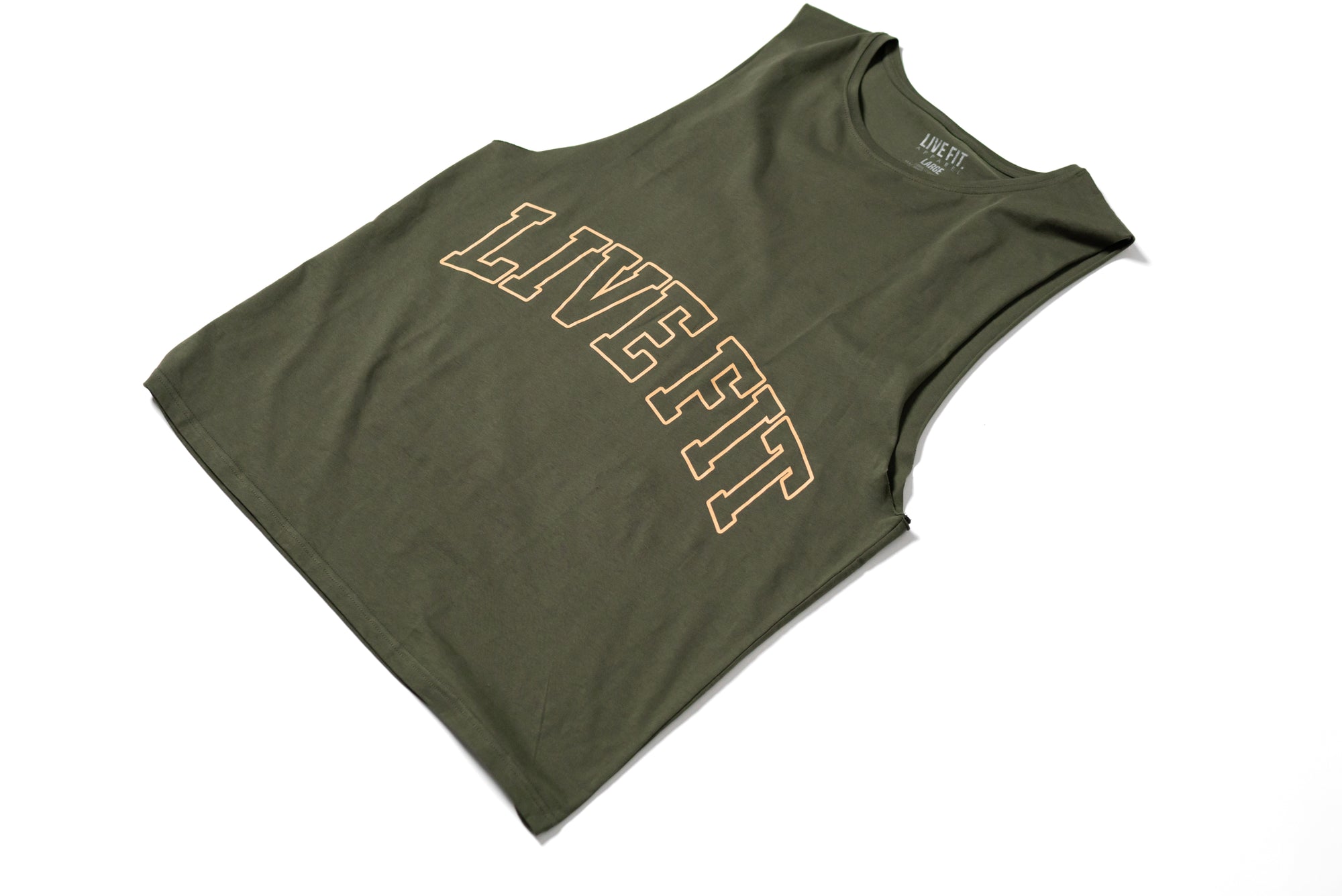 Letterman Muscle Tank - OD Green