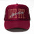 5 Panel Foam Trucker Hat  - Burgundy