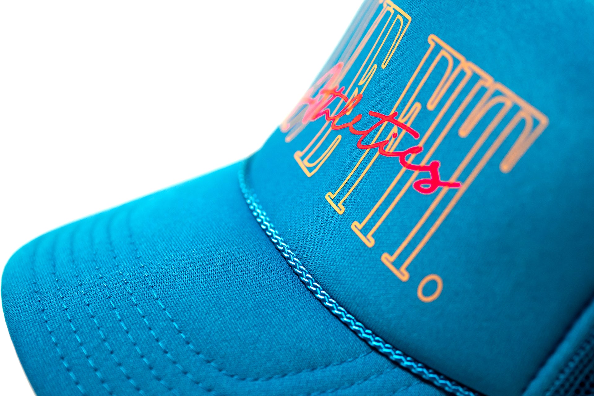 5 Panel Foam Trucker Hat  - Capri Blue