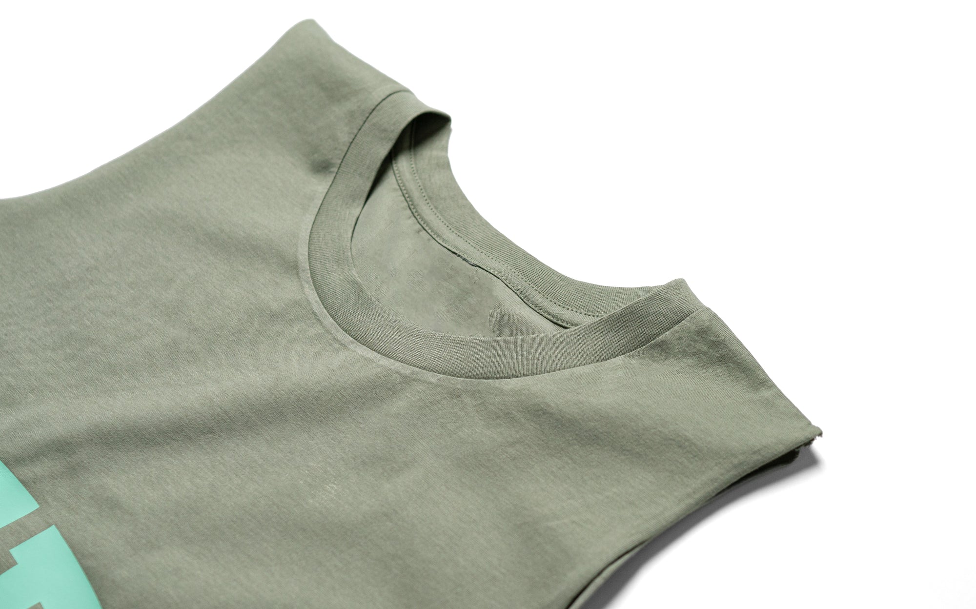 Contender Crop Muscle Tank - Sage