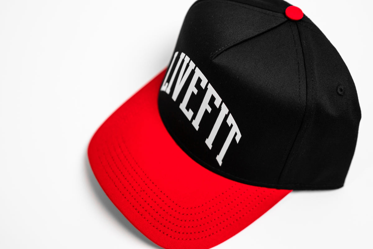 State 5 Panel Cap - Black Red