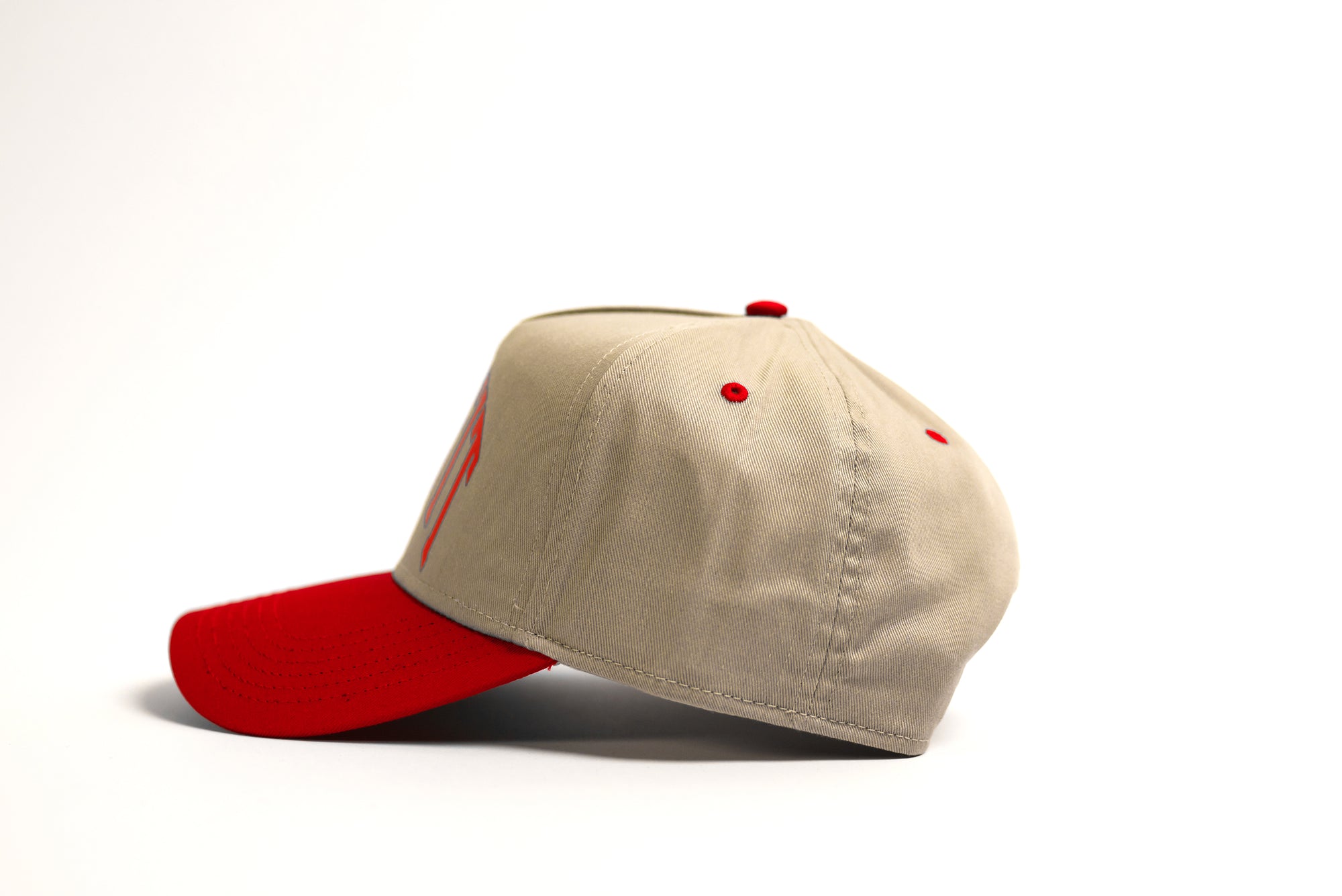 State 5 Panel Cap - Khaki Red