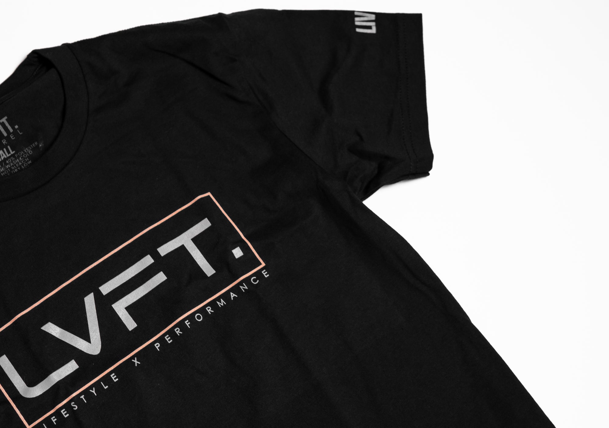 LVFT. Lifestyle Tee - Black/Peach