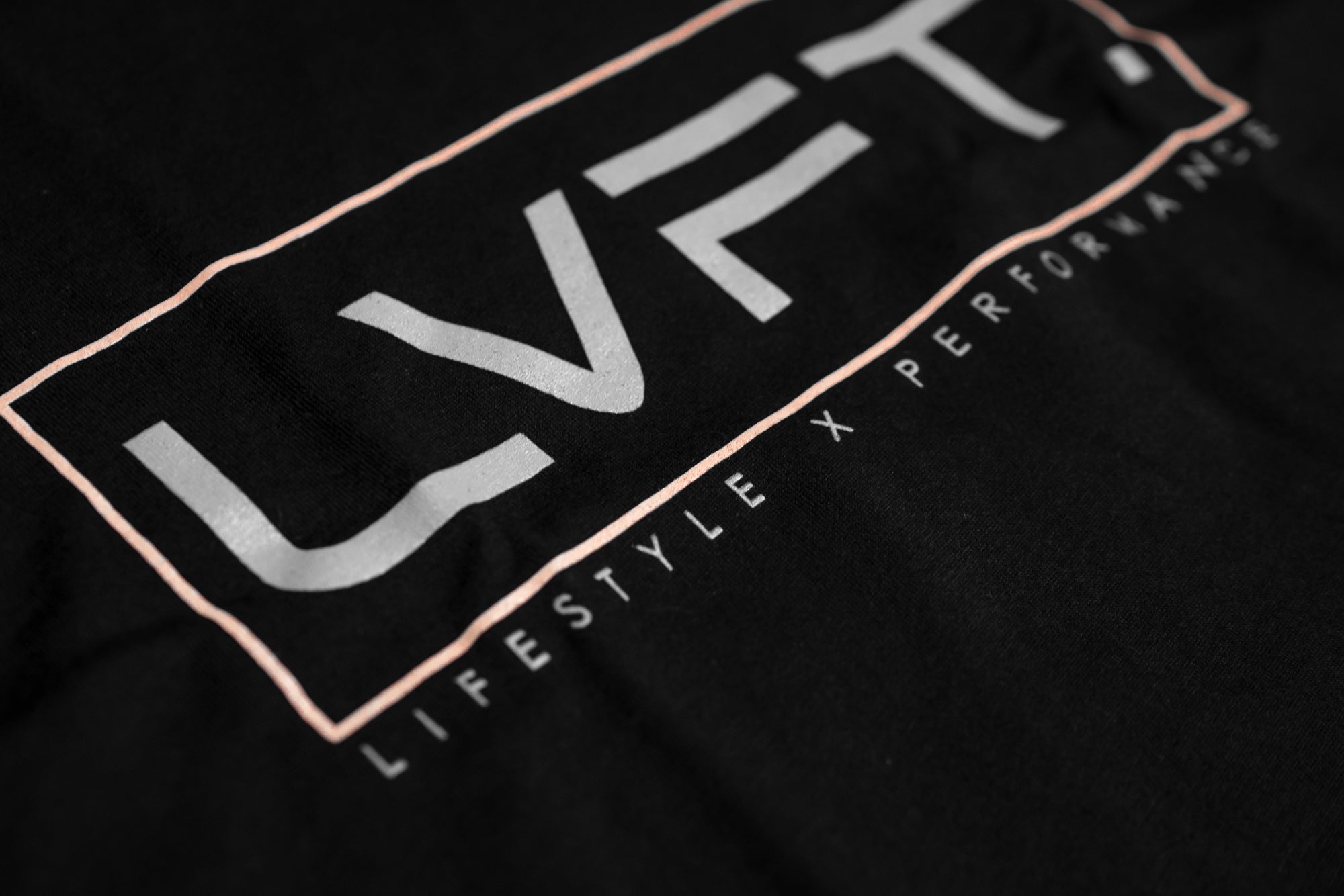 LVFT. Lifestyle Tee - Black/Peach