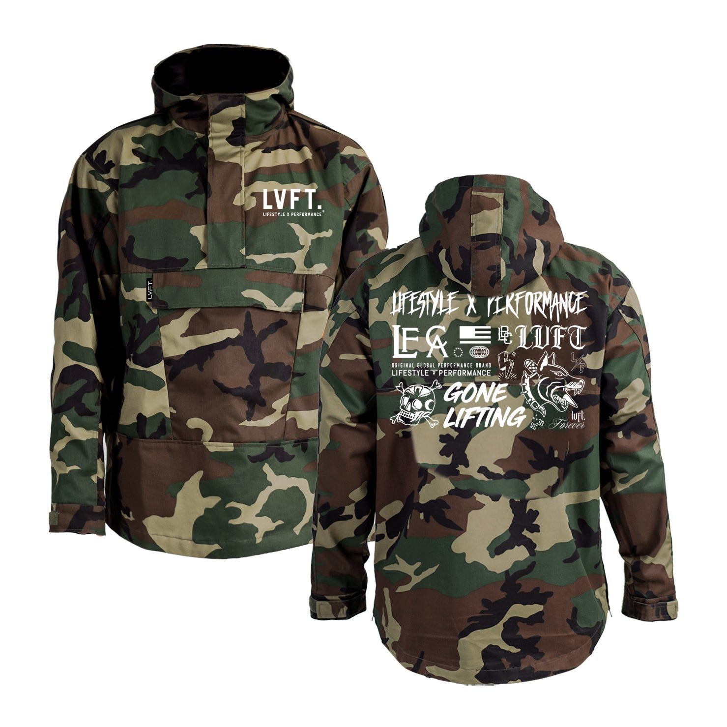 Doodles Anorak Jacket - Camo