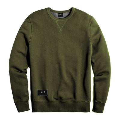 French Terry Crewneck - Army Green