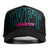 Lazer Cap - Teal/Pink