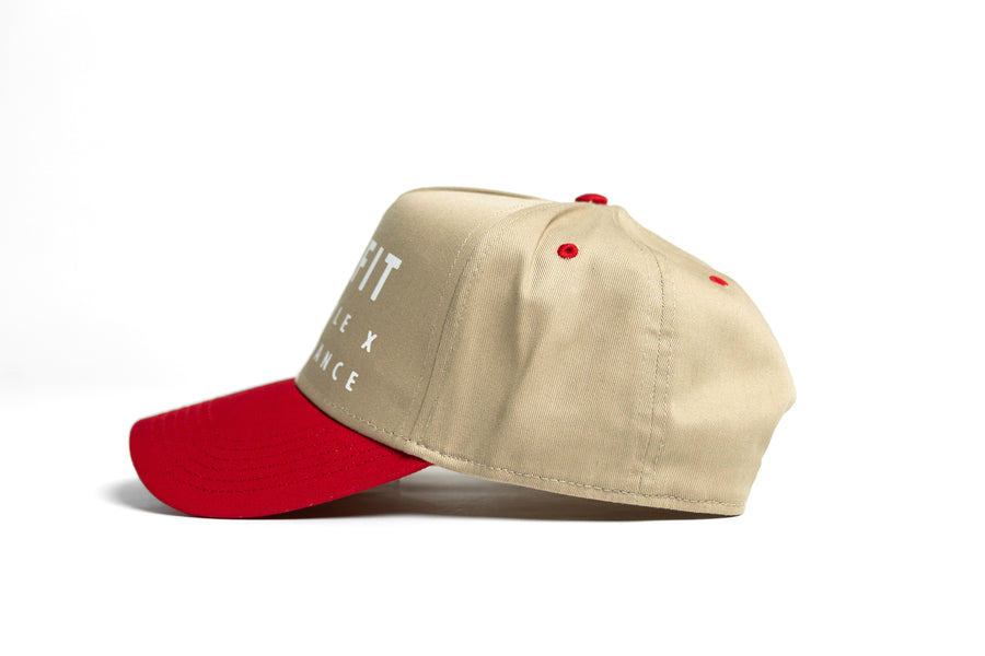 Vision Cap - Khaki / Red