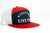 7 Panel Athletics Trucker Snapback - Red White Navy