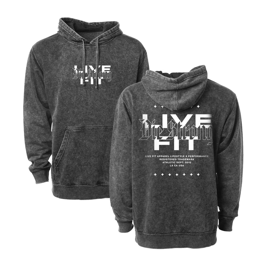 Women's Stacked Zip Up - Charcoal - Live Fit. Apparel