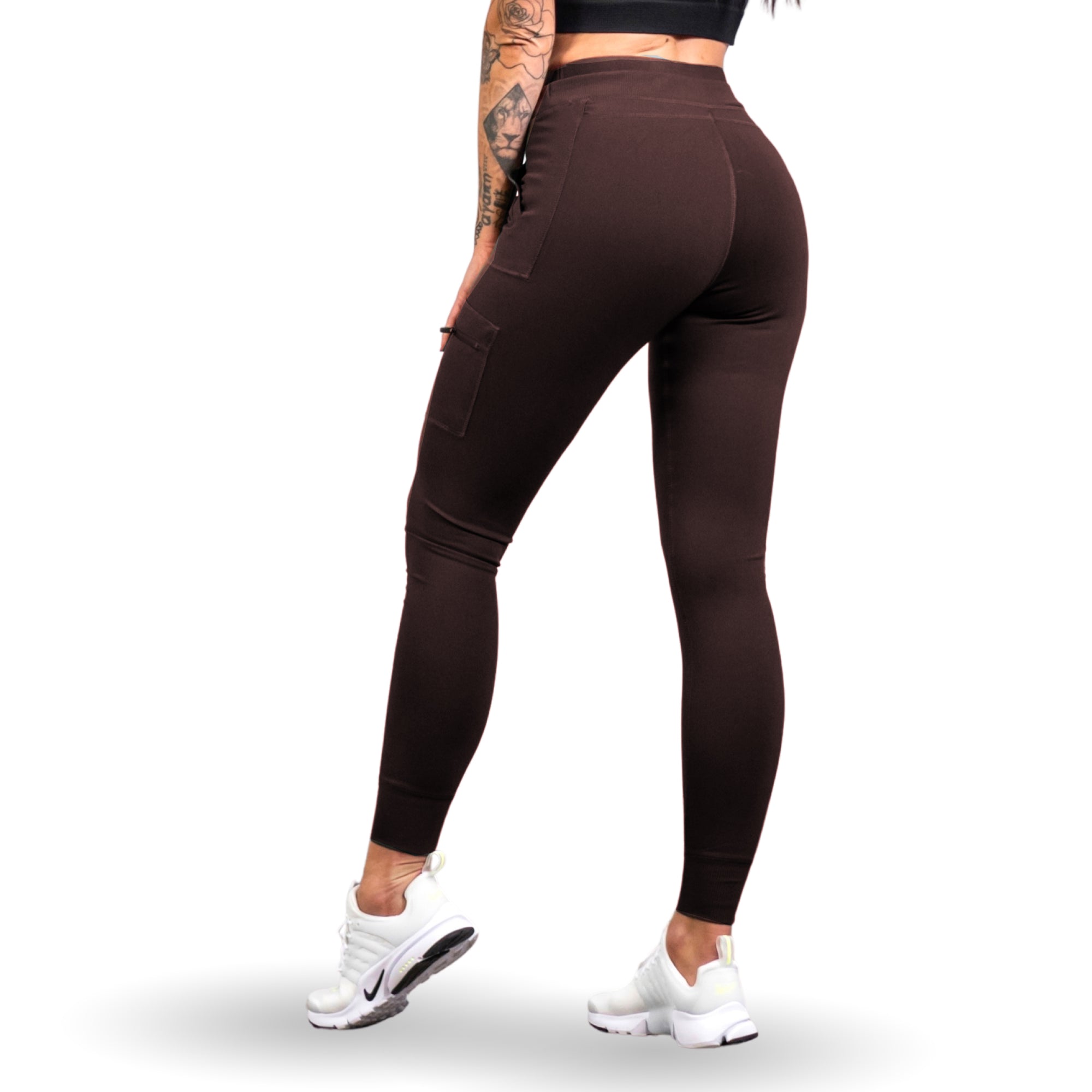 Hibiscus Cargo Workout Leggings w/ Side-Zippered Pockets – SportPort Active
