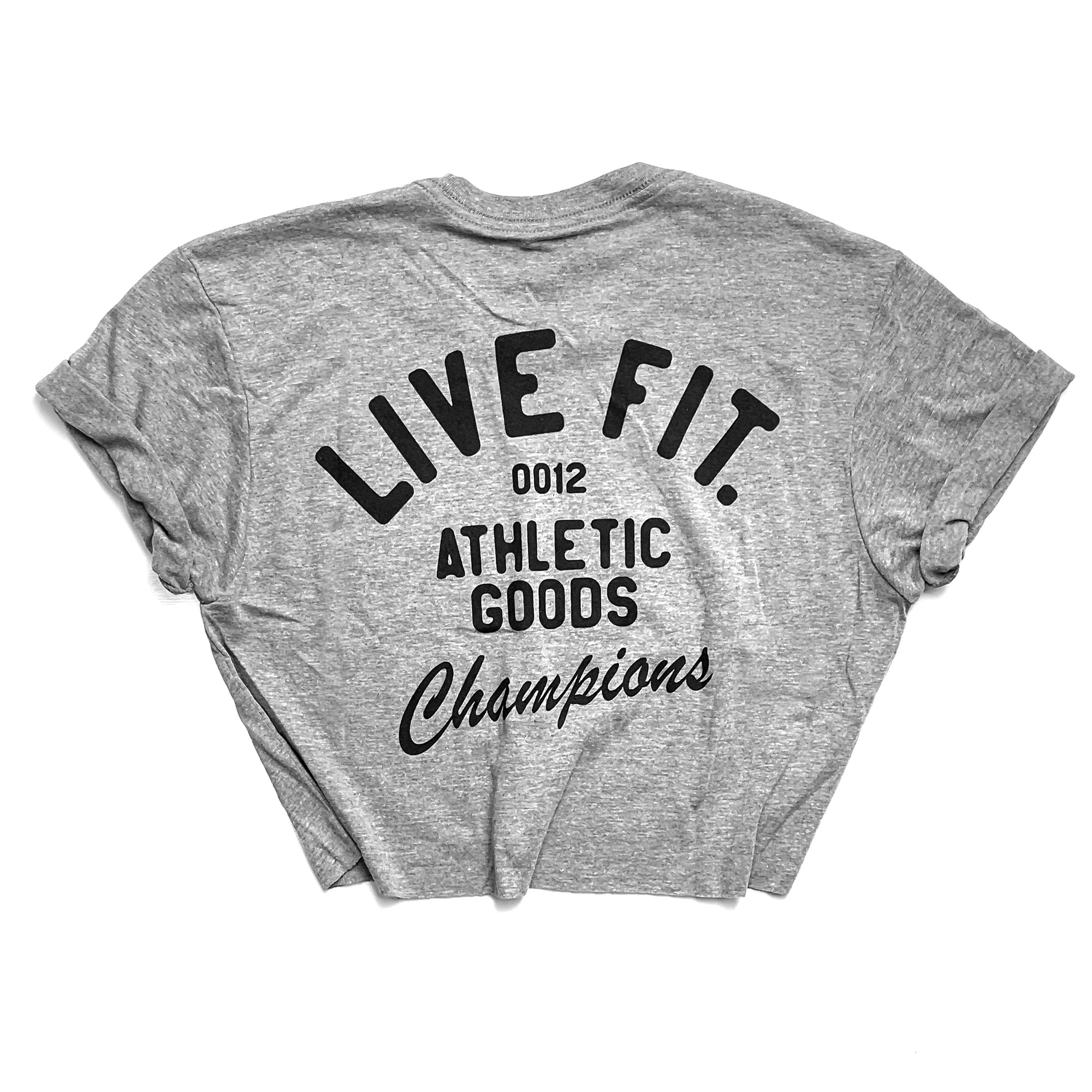 Athletic goods Crop Tee - Heather Grey