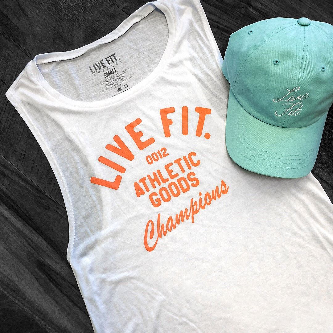 Athletic Goods Muscle Tank - White