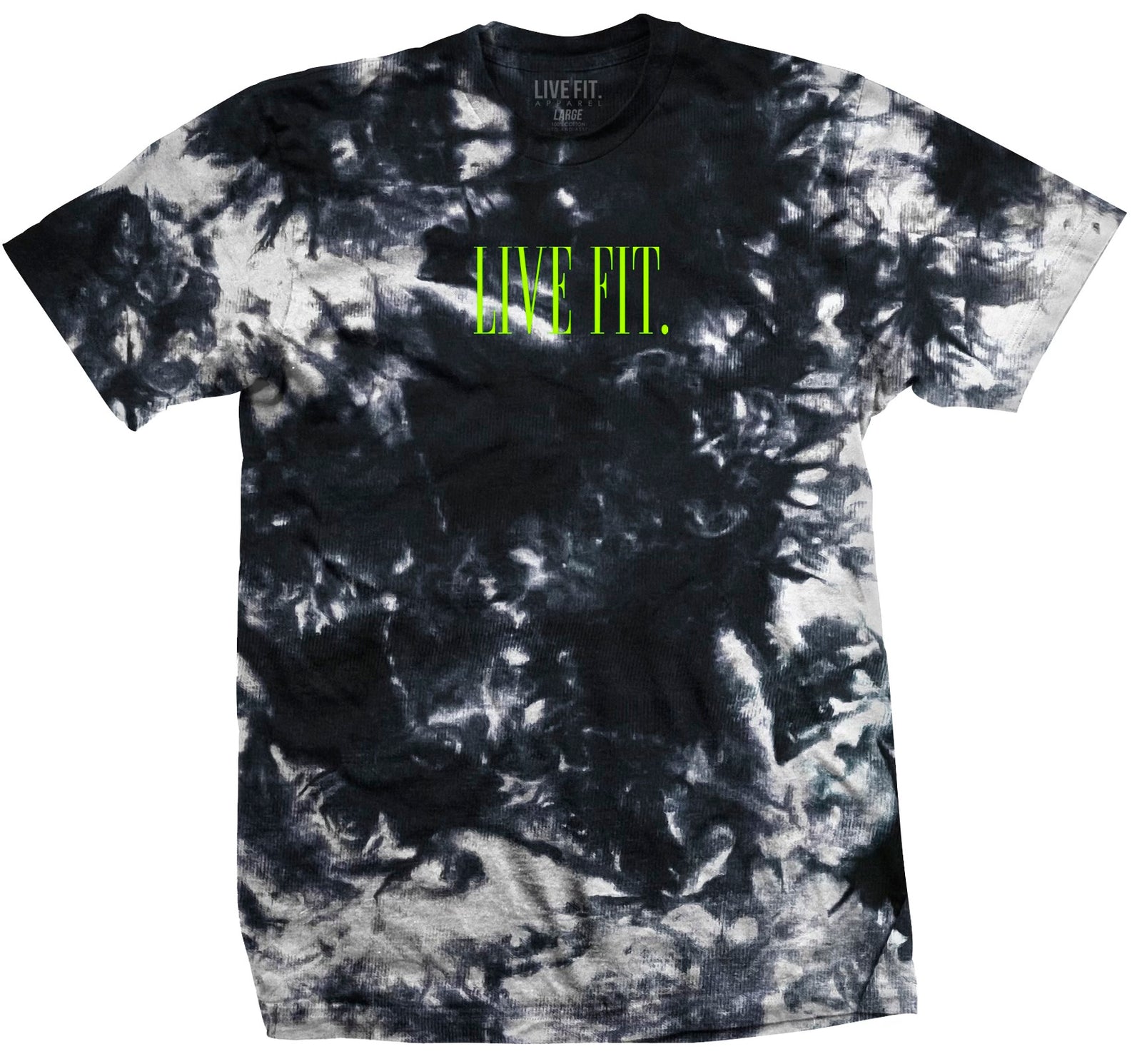 Offset Tie Dye Tee - Frostbite / Neon Yellow