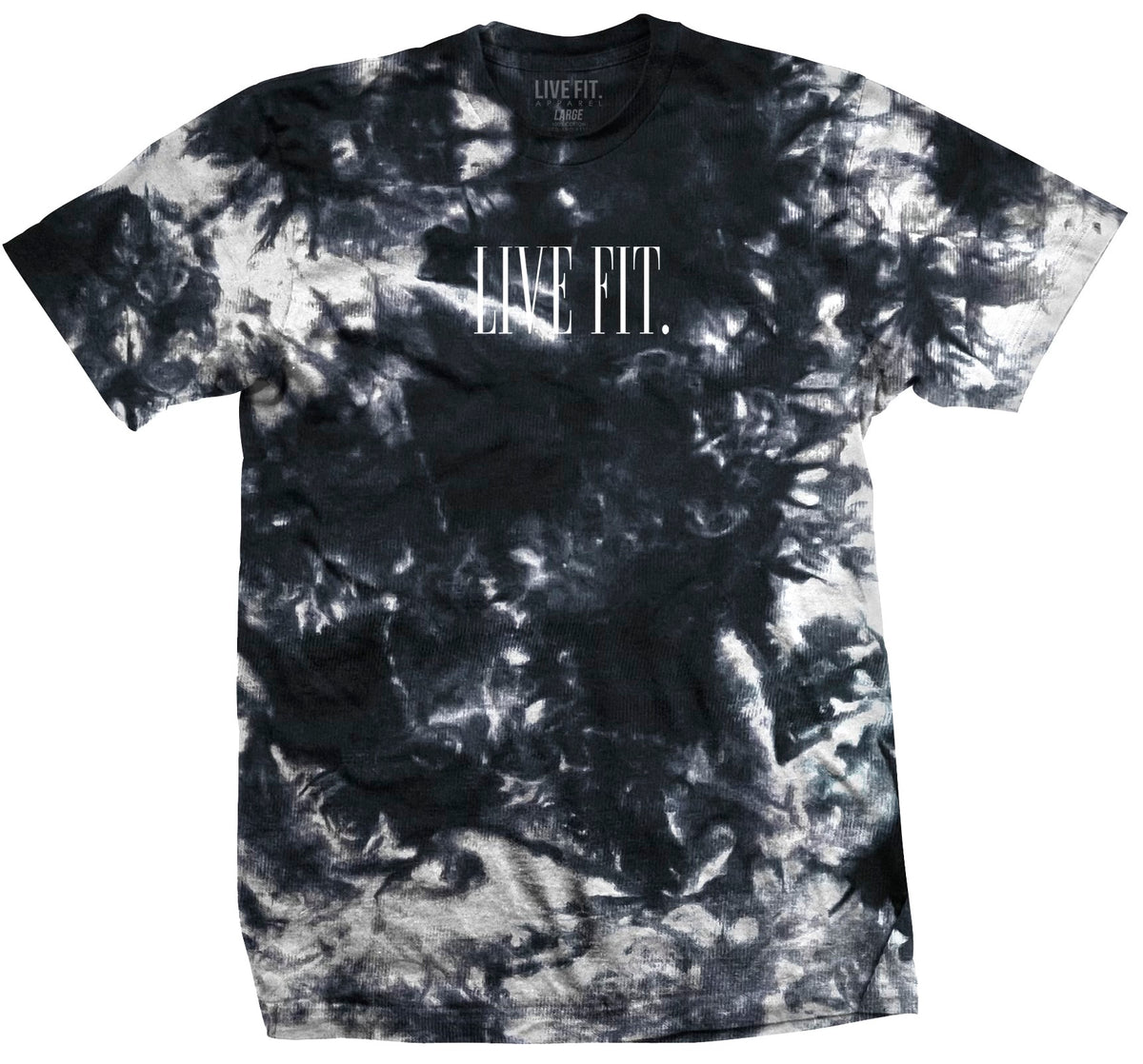 Offset Tie Dye Tee - Frostbite/White