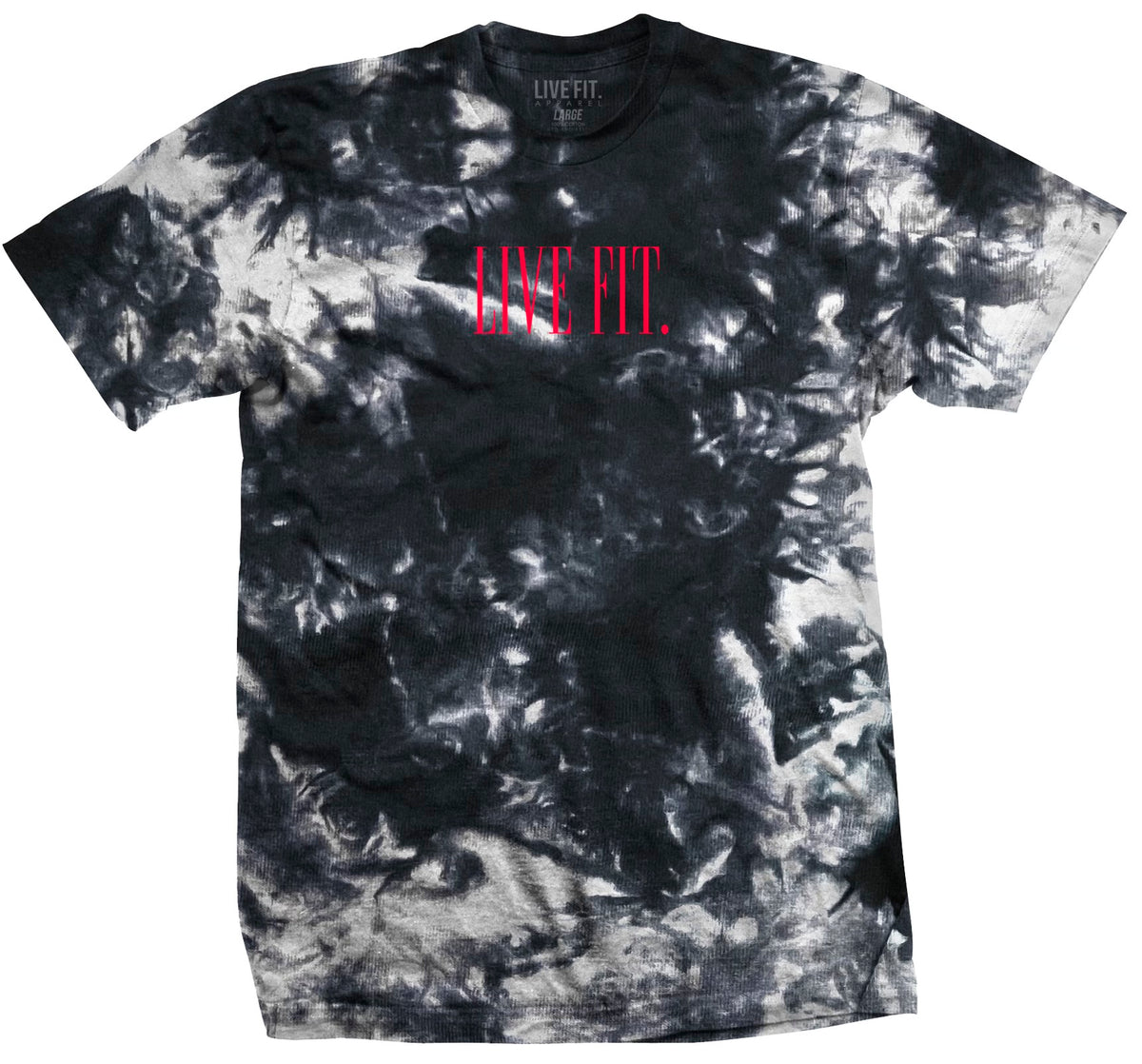 Offset Tie Dye Tee - Frostbite / Infrared