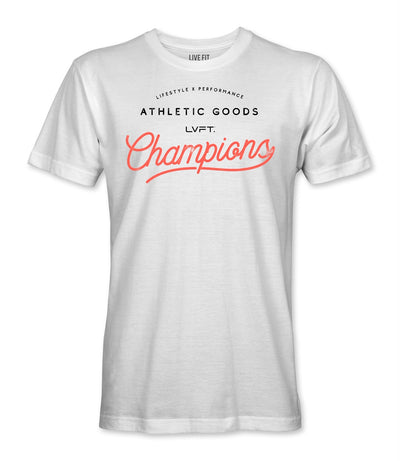 Live Fit Apparel Champion Tee - White - LVFT
