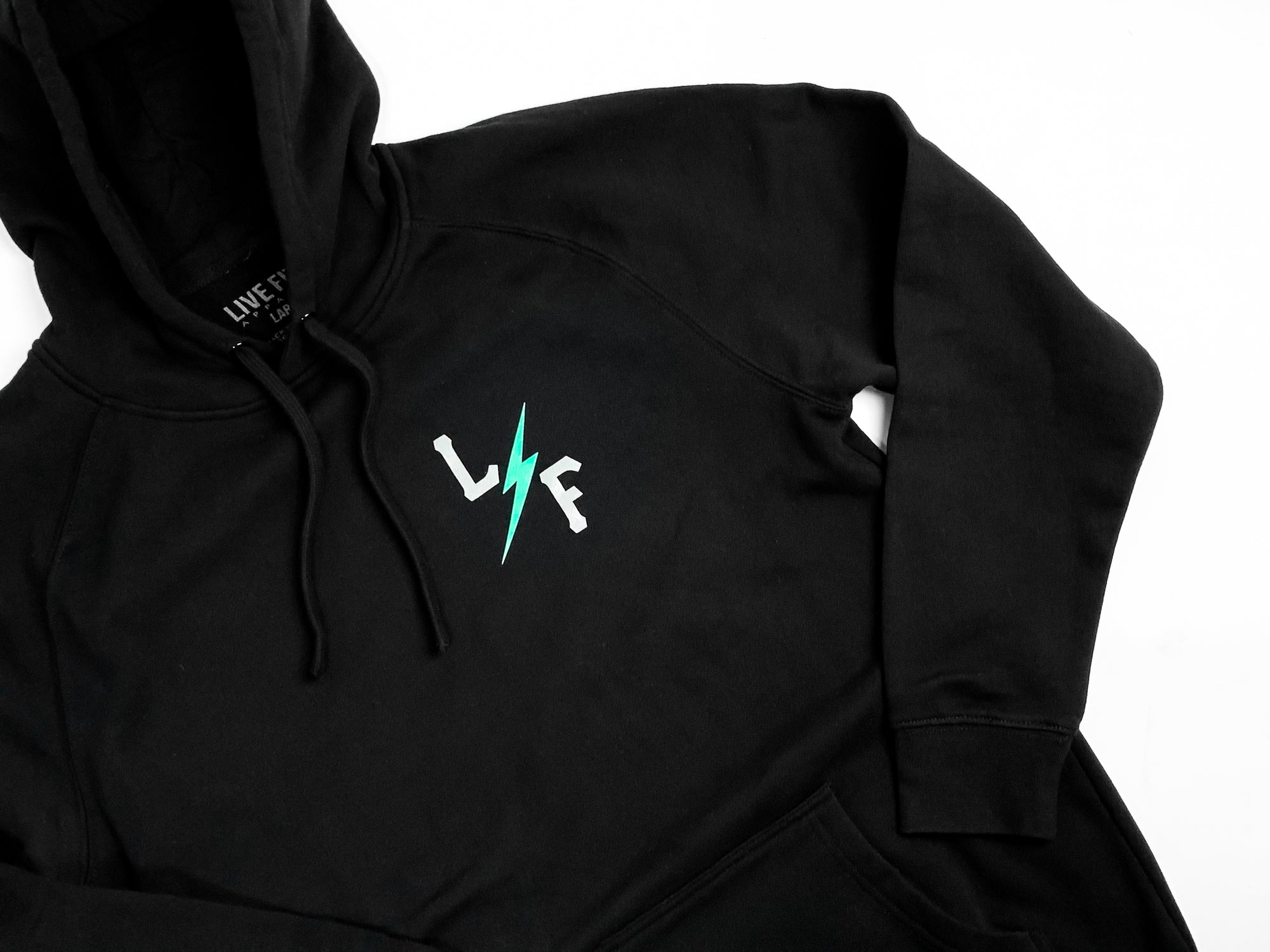 RT Bolt Hoodie - Black / Teal