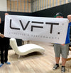 Live Fit Apparel LVFT Vinyl Banner - White - LVFT 