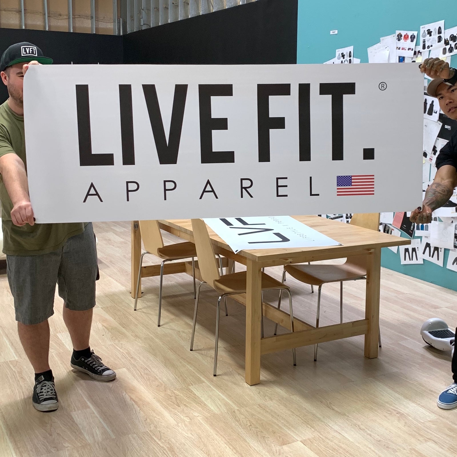 Live Fit Apparel Live Fit  Vinyl Banner - White - LVFT 