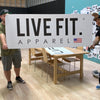 Live Fit Apparel Live Fit  Vinyl Banner - White - LVFT