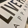 Live Fit Apparel Live Fit  Vinyl Banner - White - LVFT