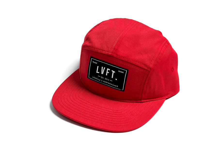 Outpost 5 Panel Camper Cap - Red