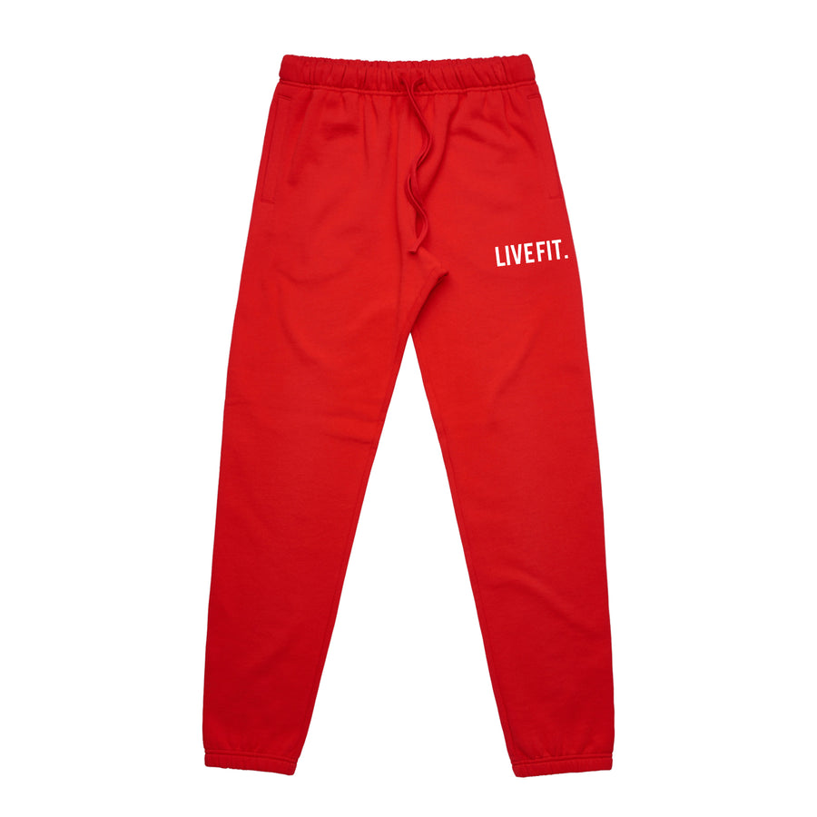 TEXFIT 2-Pack Men's Jogging Pants with Side Pockets, Elastic Bottom, Soft Fleece  Sweat Pants (Black/Navy, Small) 
