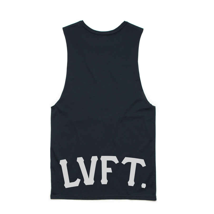 Varsity L/F Long Cut Off- Navy