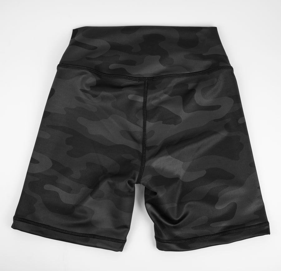 EXO Black Camo Shorts - Biker Length (long)