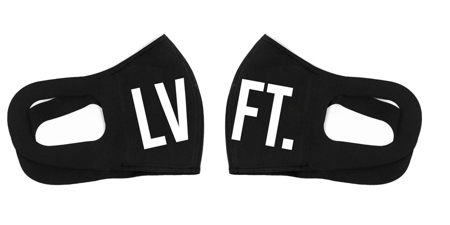 Varsity Face Mask - Black/ White