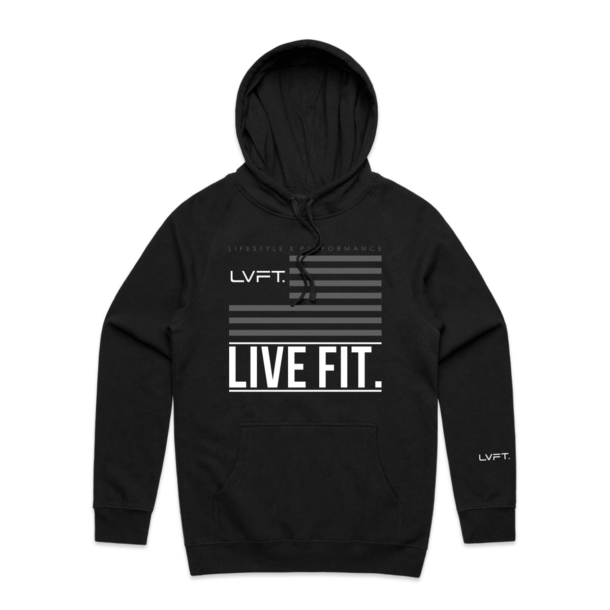 LVFT Flag Hoodie - Black