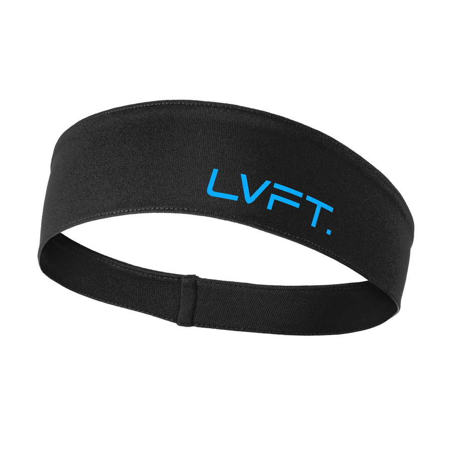 Contender Headband - Black Neon Blue