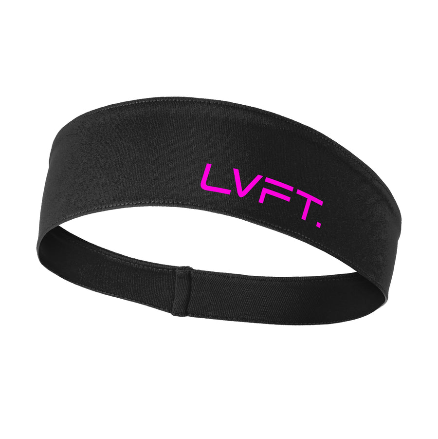 Contender Headband - Black Neon Pink