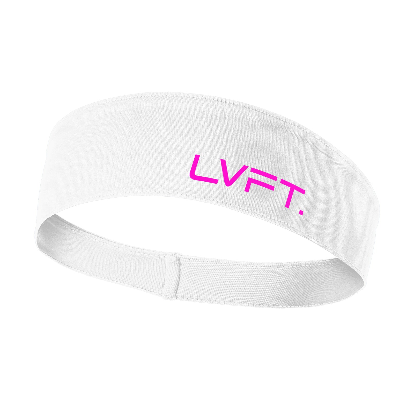 Contender Headband - White Neon Pink