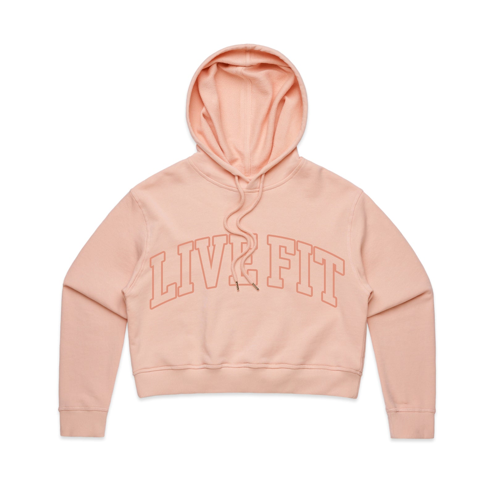 Letterman Crop Hoodie - Bubblegum