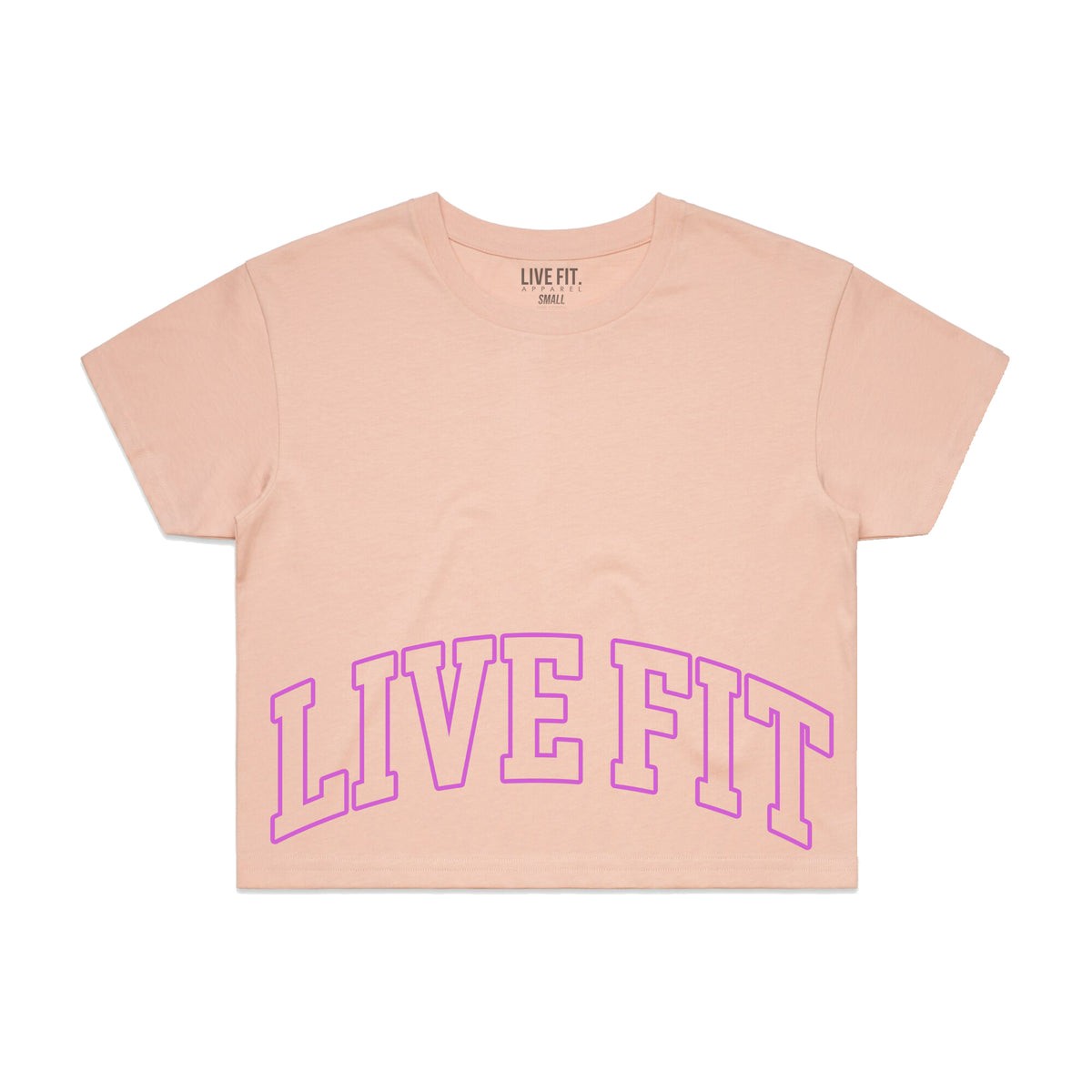 Letterman Crop Tee - Bubblegum