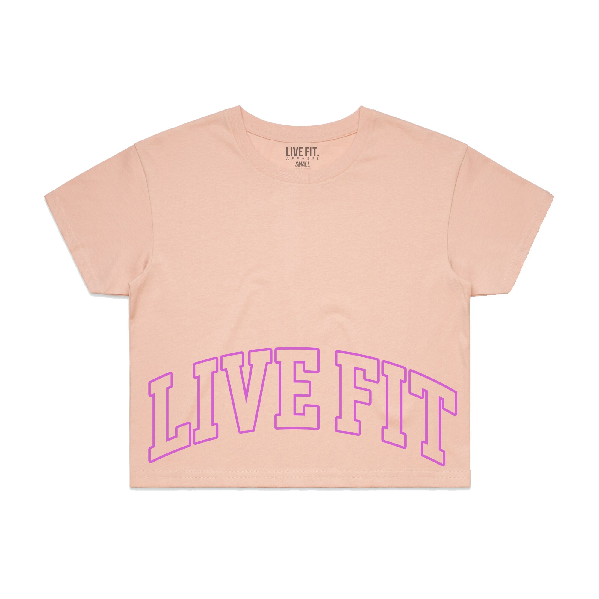 Letterman Crop Tee - Bubblegum