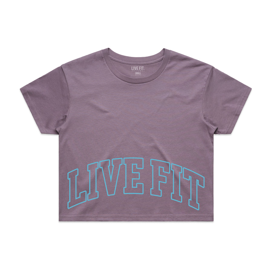 Purple LVLG Crop Tee – Live Large Fitness