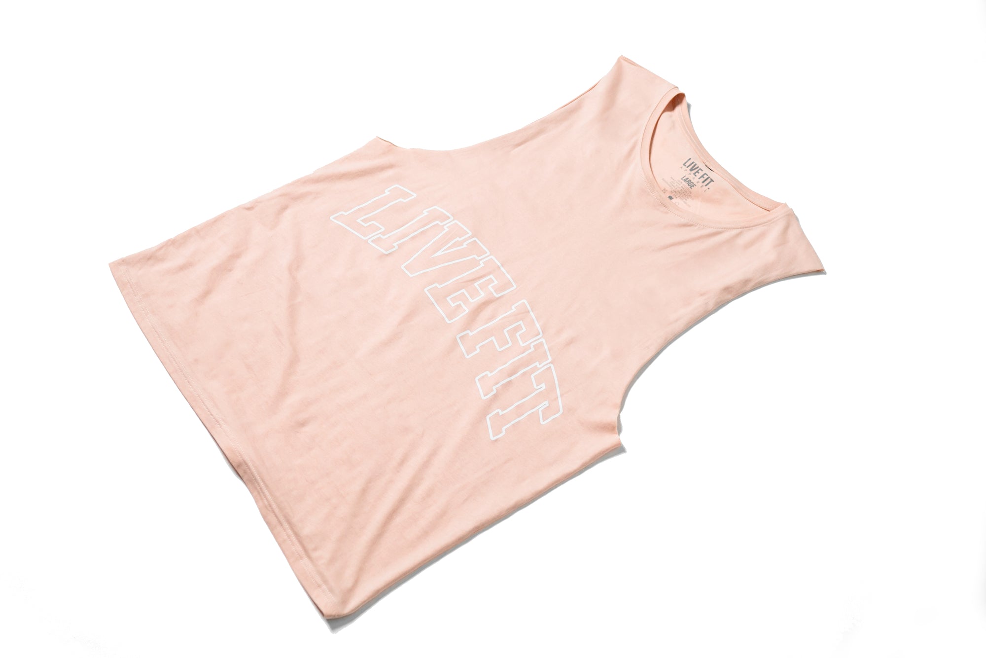 Letterman Muscle Tank - Dusty Rose