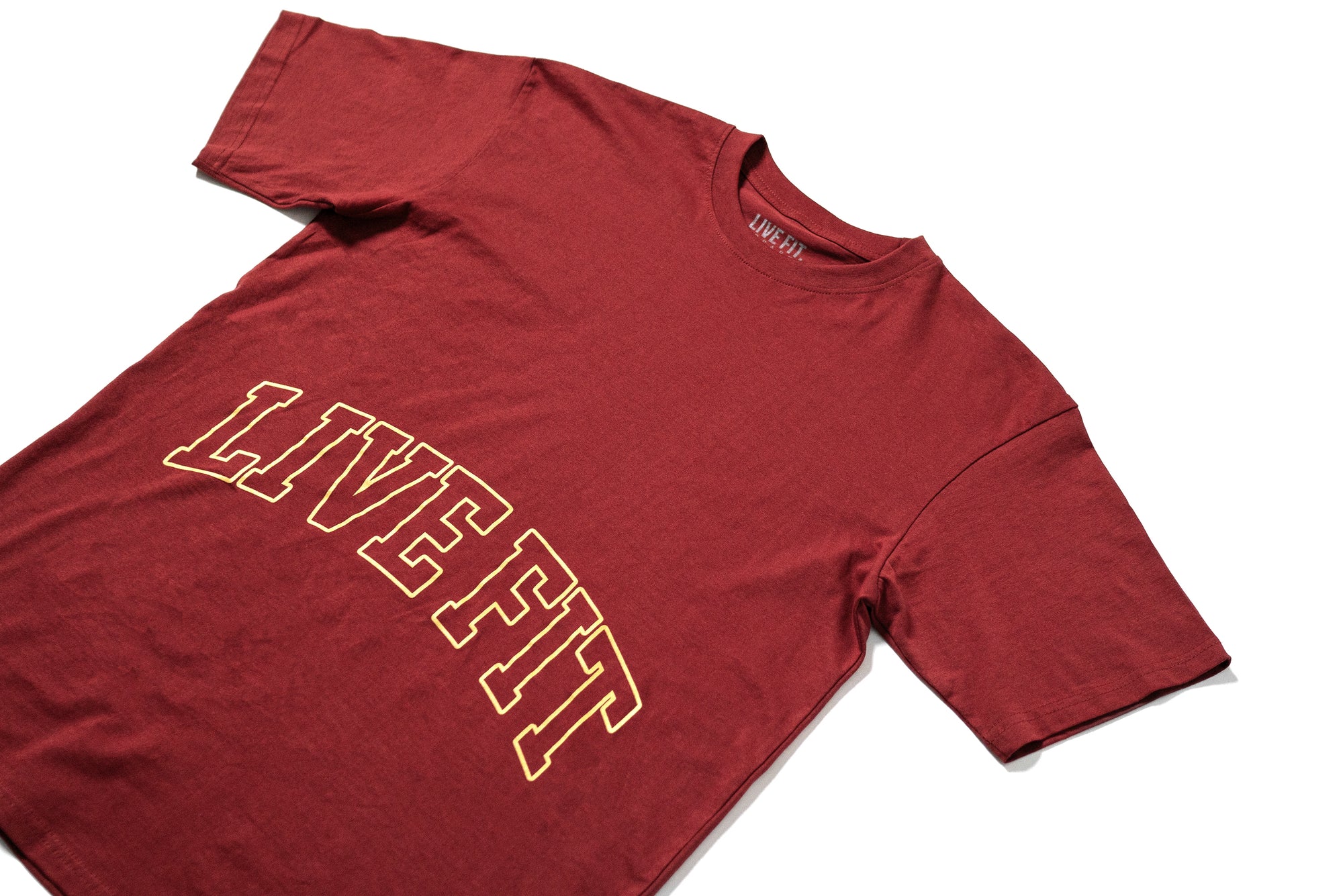 Letterman Heavy Tee -  Maroon