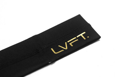 Live Fit Apparel Gold Edition Headband - Black - LVFT