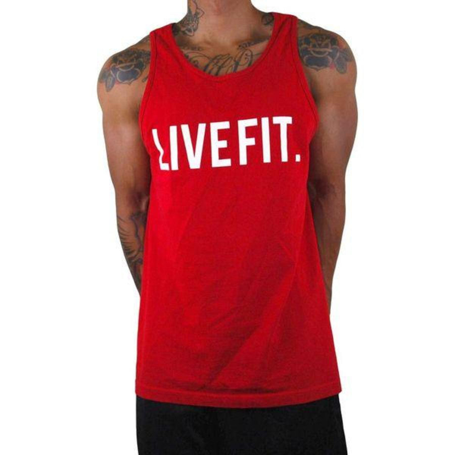 Live Fit Apparel Live Fit Original Tank - Red - LVFT 