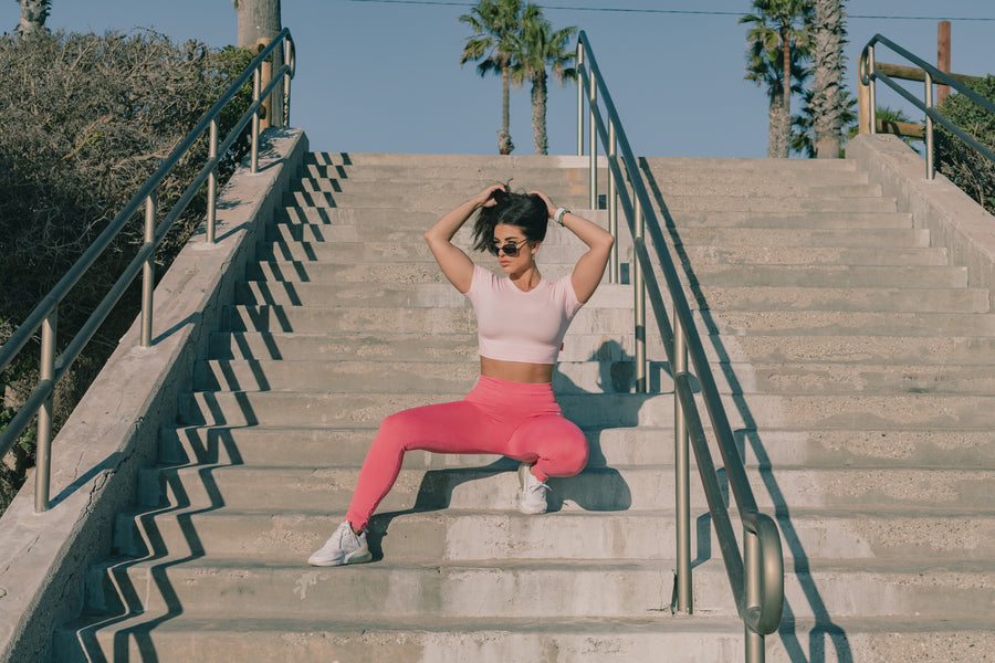 Seamless Leggings - Pop Culture Pink