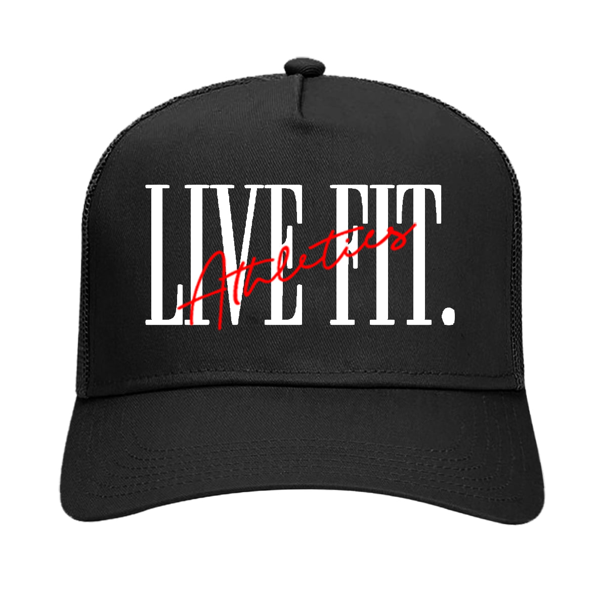 LF Classic Cap - Black / White, Live Fit Apparel