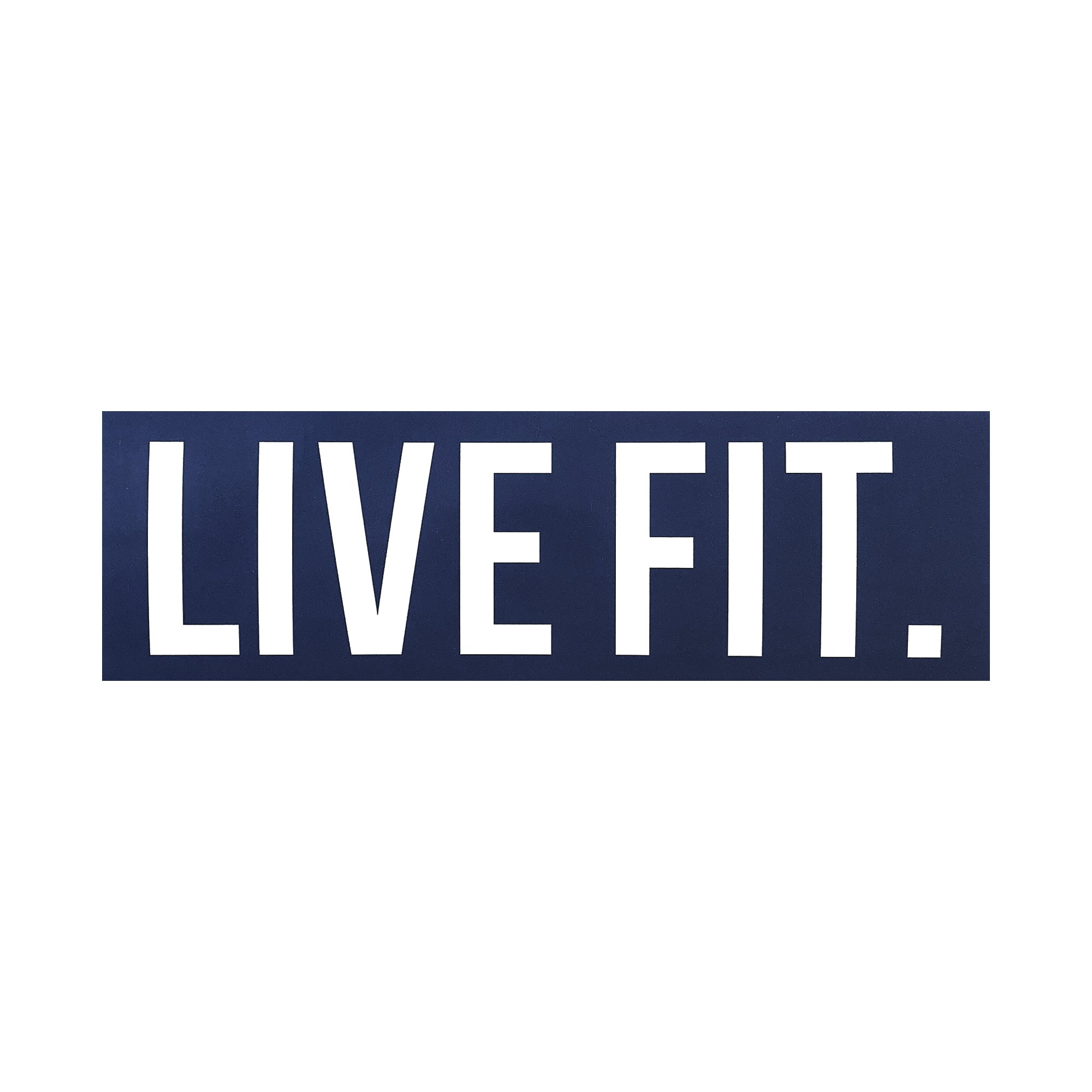 Live Fit Apparel Live Fit. 8"  Sticker - Navy - LVFT 