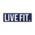 Live Fit Apparel Live Fit. 8"  Sticker - Navy - LVFT 