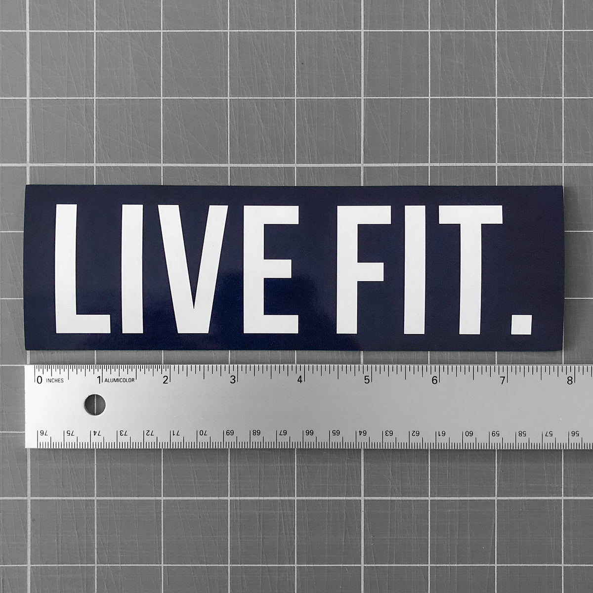 Live Fit Apparel Live Fit. 8"  Sticker - Navy - LVFT 